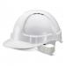 Economy Vented Safety Helmet White 