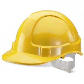 Beeswift Economy Vented Safety Helmet Yellow  BBEVSHY