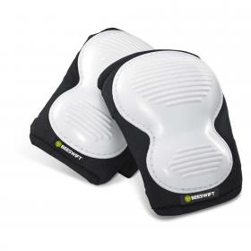 Beeswift Poly Ridged Knee Pads White / Black  BBKP03