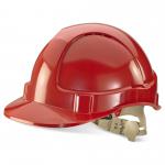 Beeswift Comfort Vented Safety Helmet Red  BBVSHR