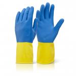 Beeswift 2 Colour Heavyweight Glove Yellow / Blue XL BCYBXL