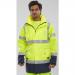 Two Tone Breathable Traffic Jacket Saturn Yellow / Navy 4XL