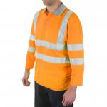 Beeswift Plant Operators 3/4 Sleeve Polo Shirt Orange 3XL BPK3QOR3XL