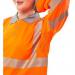 Hiviz Executive Long Sleeve Polo Orange 4XL