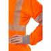 Hiviz Executive Long Sleeve Polo Orange Large