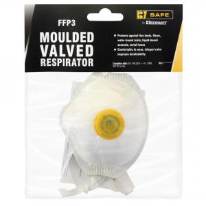 Beeswift B-Safe FFP3 Moulded Valved Cup Respirator  BS033