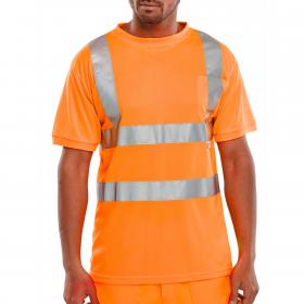 Beeswift Crew Neck T-Shirt Orange 4XL BSCNTSENOR4XL