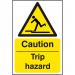 Caution Trip Hazard Sign 