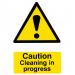 Caution Cleaning In Progress Sign 