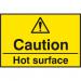 Caution Hot Surface Sign 