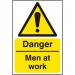 Danger Men At Work Sign 