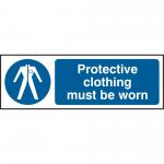 Beeswift B-Safe Protective Clothing Must Be Worn Sign  BSS11380