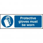 Beeswift B-Safe Protective Gloves Must Be Worn Sign  BSS11392