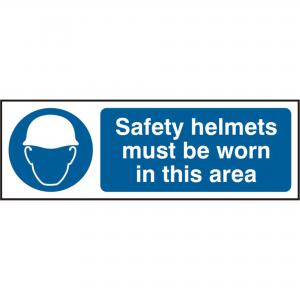Image of Beeswift B-Safe Safety Helmets Must Be Worn Sign BSS11408