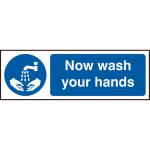 Beeswift B-Safe Now Wash Your Hands Sign  BSS11480