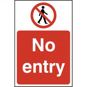 Beeswift B-Safe No Entry Sign  BSS11630