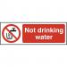 Not Drinking Water Sign 