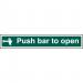 Push Bar To Open Sign 