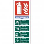 Beeswift B-Safe Fire Extinguisher Dry Sign  BSS12304
