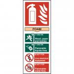 Beeswift B-Safe Fire Extinguisher Foam Sign  BSS12306