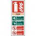 Fire Extinguisher Foam Sign 