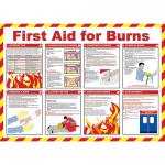 FIRST AID FOR BURNS POSTER  BSS13229