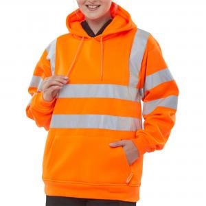 Image of Beeswift Pull On Hoody Sweatshirt Orange XL BSSSH25ORXL