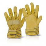 Beeswift Canadian Yellow Hide Rigger Glove  (Box of 10) CANYHSPN
