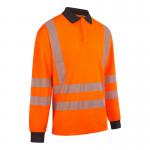 High Visibility Arc Flash Polo Shirt Orange M CARC161ORM