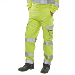 Beeswift High Visibility  Trousers Saturn Yellow  Navy 48T CARC5SYN48T