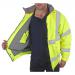 High Visibility Fleece Lined Bomber Jacket Saturn Yellow 5XL