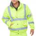 High Visibility Fleece Lined Bomber Jacket Saturn Yellow L