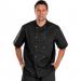 Chefs Jacket Short Sleeve Black L