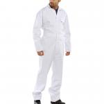 Beeswift Cotton Drill Boilersuit White 34 CDBSW34