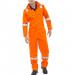 Flame Retardant Burgan Boilersuit Anti-Static Orange 40