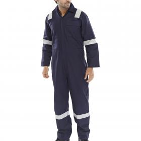 Beeswift Fire Retardant Nordic Design Boilersuit Navy Blue 42 CFRBSNDN42