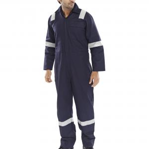 Beeswift Fire Retardant Nordic Design Boilersuit Navy Blue 46