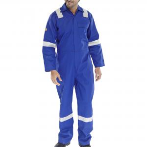Beeswift Fire Retardant Nordic Design Boilersuit Royal Blue 38