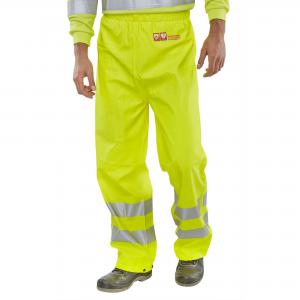 Beeswift Fire Retardant Anti-Static Trousers Saturn Yellow 3XL