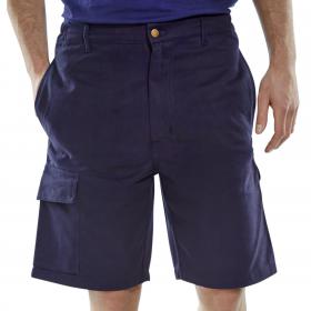 Beeswift Cargo Pocket Shorts Navy Blue 32 CLCPSN32