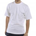 This photograph features a white S-sized Beeswift Tee Shirt, displaying the brand logo in bold black letters. The shirt appears to be made of a soft, breathable fabric and has a classic t-shirt design with short sleeves and a crew neck.