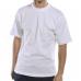 This photograph features a white S-sized Beeswift Tee Shirt, displaying the brand logo in bold black letters. The shirt appears to be made of a soft, breathable fabric and has a classic t-shirt design with short sleeves and a crew neck.