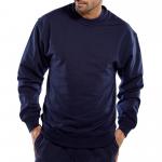Beeswift Polycotton Sweatshirt Navy Blue 4XL CLPCSN4XL