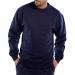 Beeswift Polycotton Sweatshirt Navy Blue Xs