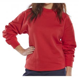 Image of Beeswift Polycotton Sweatshirt Red XL CLPCSREXL