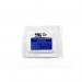 This photograph shows a bright blue, square-shaped burn dressing labeled BurnFree. The dressing measures 5 x 5cm and is designed for treating burns. The packaging features the brand name and logo in bold white font. The background is white with a subtle grid pattern.
