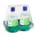 2 X Eyewash Bottles With Double Wall Mount Stand 