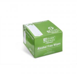 Image of Click Medical Alcohol Free Wipes 100 Box of 100 CM0800