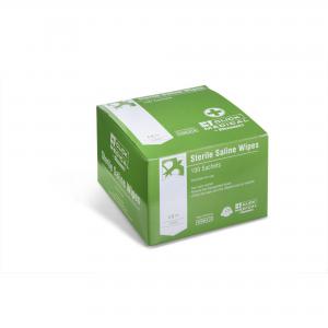 Image of Click Medical Sterile Saline Wipes 100 Box of 100 CM0805