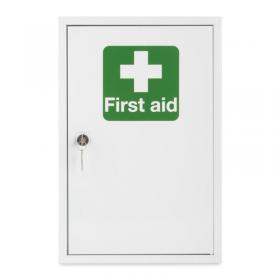 Click Medical Single door metal first aid cabinet CM1120-24
